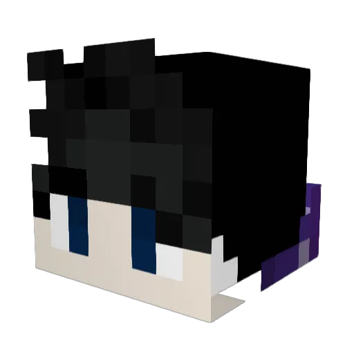 TemperedThomas Minecraft avatar head, 3D render