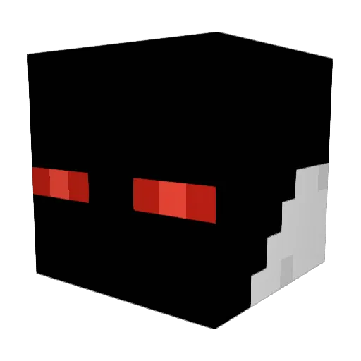 Temperness Minecraft avatar head, 3D render