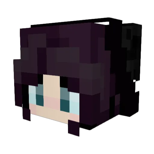 TempesNovum Minecraft avatar head, 3D render