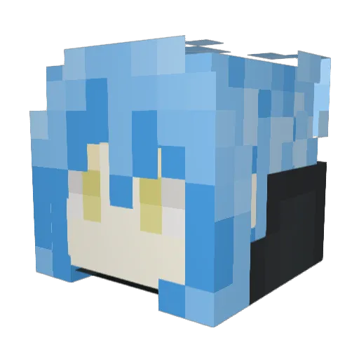 Tempest091 Minecraft avatar head, 3D render