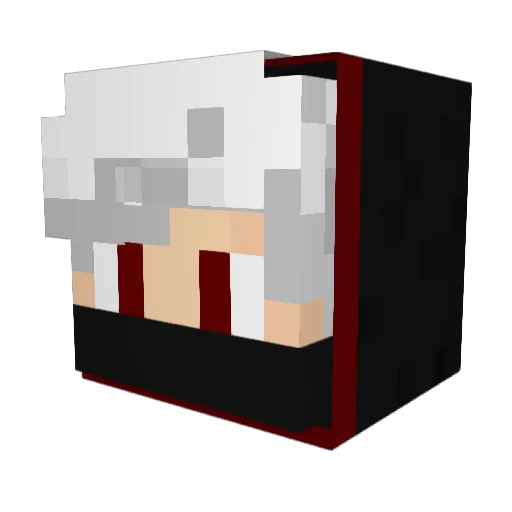 TempestViper Minecraft avatar head, 3D render