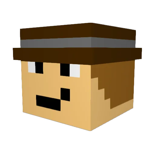 Tempesta97 Minecraft avatar head, 3D render
