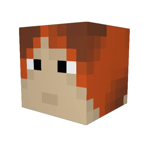 Tempestus1 Minecraft avatar head, 3D render