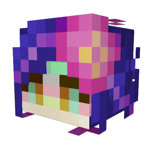 Tempeur Minecraft avatar head, 3D render