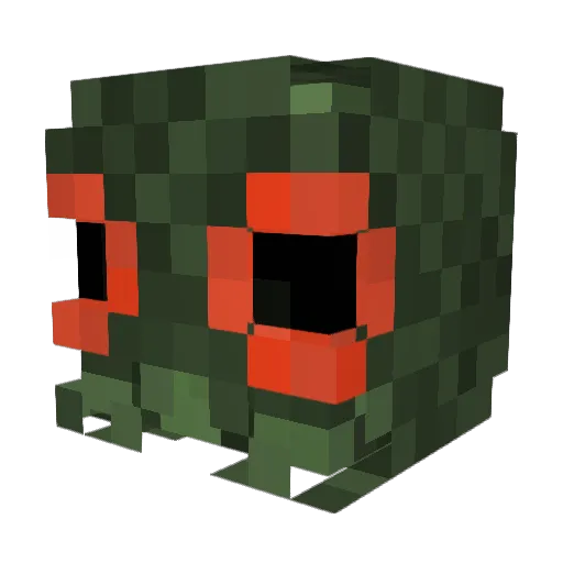 Temphix Minecraft avatar head, 3D render