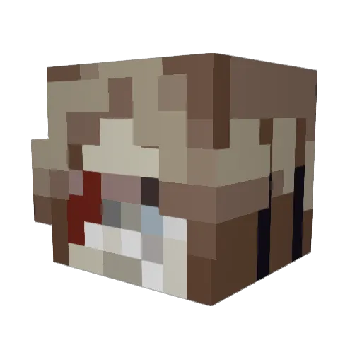 Templar0176 Minecraft avatar head, 3D render