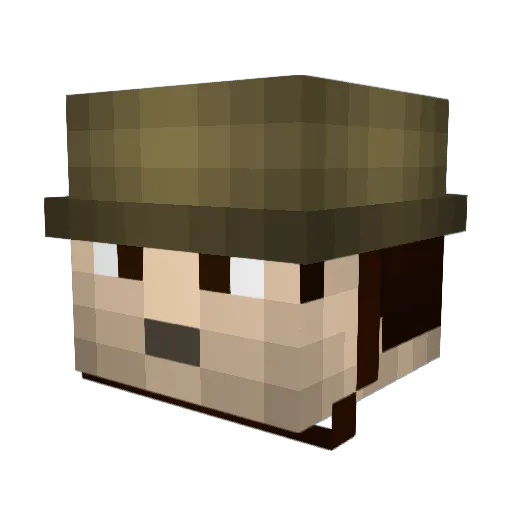 TemplarLord Minecraft avatar head, 3D render