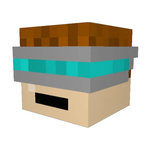 Templar_Veyr Minecraft avatar head, 3D render