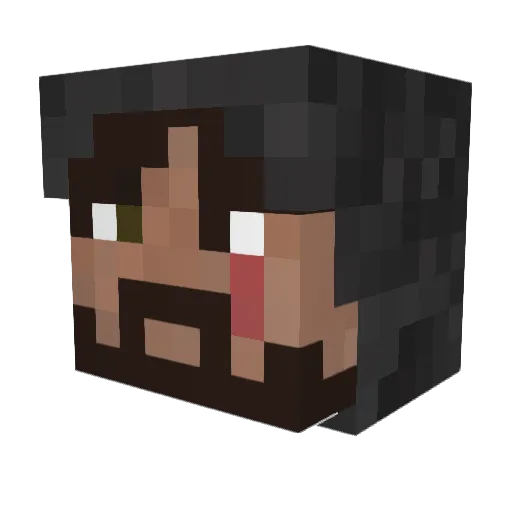 TemplerschafNRW Minecraft avatar head, 3D render