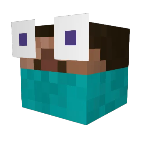 TempoSWE Minecraft avatar head, 3D render