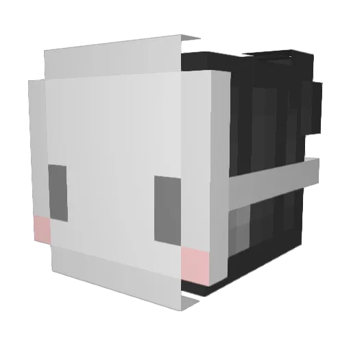 TempohMC Minecraft avatar head, 3D render