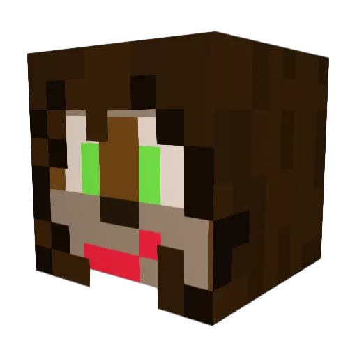 Tempora_H_Stone Minecraft avatar head, 3D render