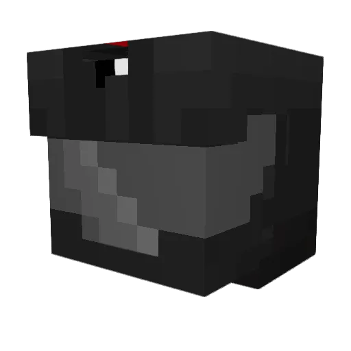 Temporaliss Minecraft avatar head, 3D render