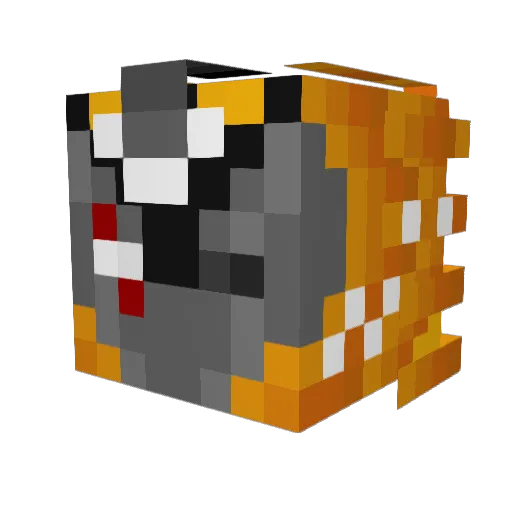 Temporaxos Minecraft avatar head, 3D render