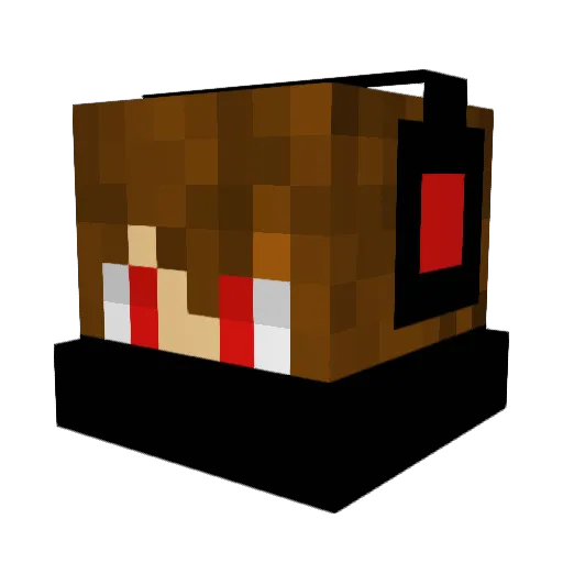 Tempozy3 Minecraft avatar head, 3D render