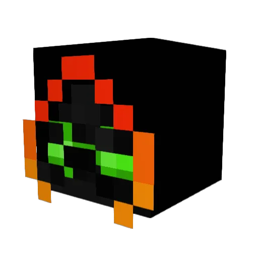 Temptable Minecraft avatar head, 3D render