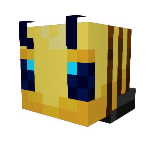 Temruog Minecraft avatar head, 3D render