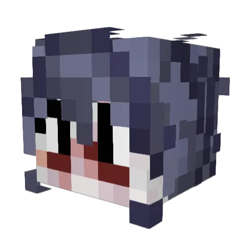 Temtheman Minecraft avatar head, 3D render