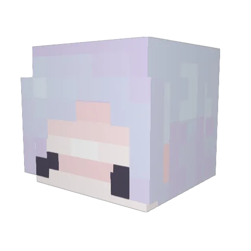 TenBladeRazor Minecraft avatar head, 3D render