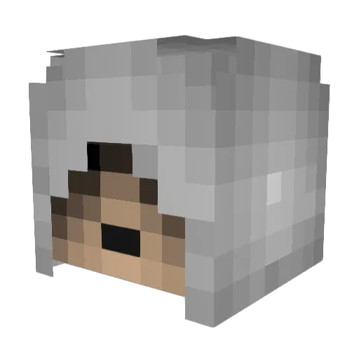 TenCentaur Minecraft avatar head, 3D render
