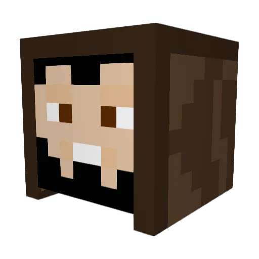 TenJake Minecraft avatar head, 3D render