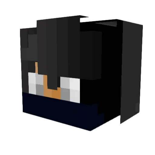 TenSpace Minecraft avatar head, 3D render