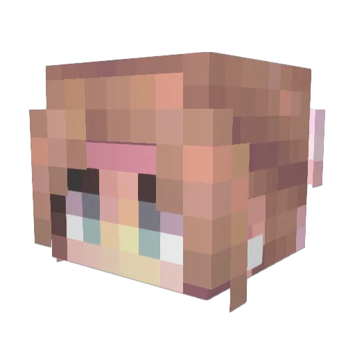 TenYkcuL Minecraft avatar head, 3D render