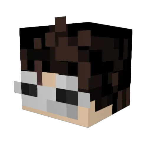 Tencatpixel Minecraft avatar head, 3D render