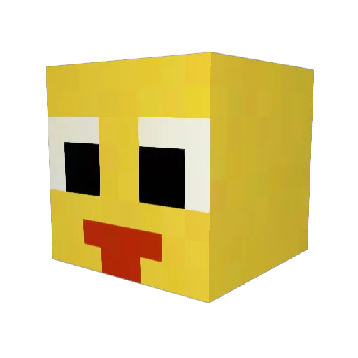 TenchuZakuza Minecraft avatar head, 3D render