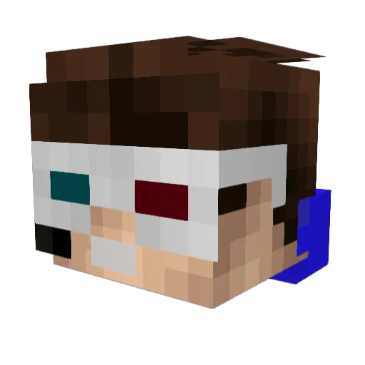 Tenchy8952 Minecraft avatar head, 3D render