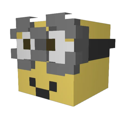 Tenczakot69 Minecraft avatar head, 3D render