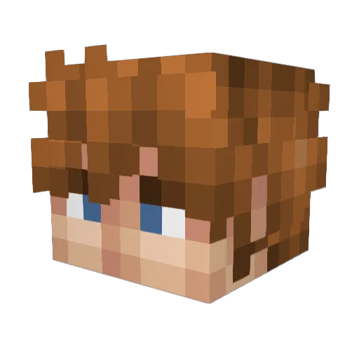 TendenC Minecraft avatar head, 3D render