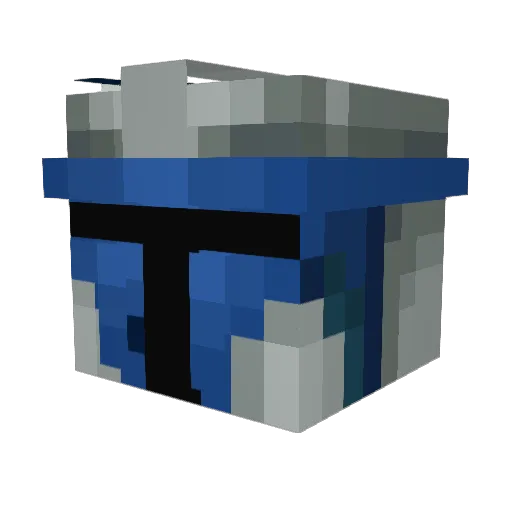TenderMemez Minecraft avatar head, 3D render