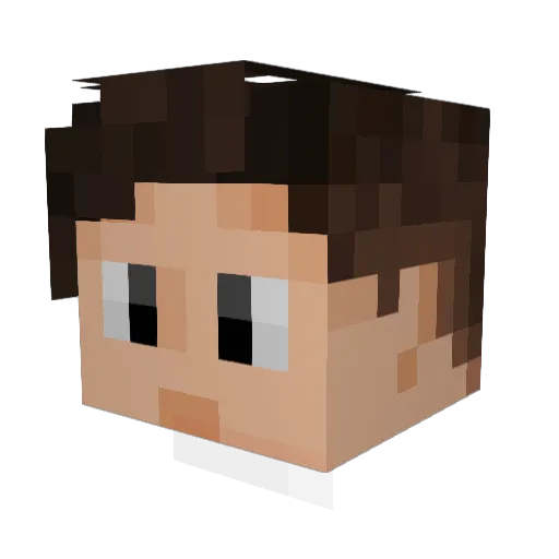 Tendollarsdeep Minecraft avatar head, 3D render