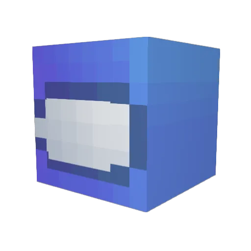 TenduU Minecraft avatar head, 3D render