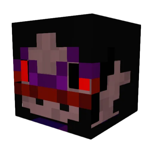 Tenebris_regem Minecraft avatar head, 3D render