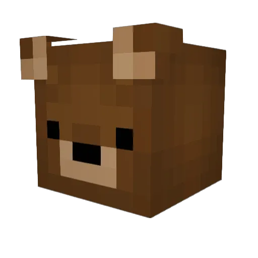 Tenebrous1 Minecraft avatar head, 3D render