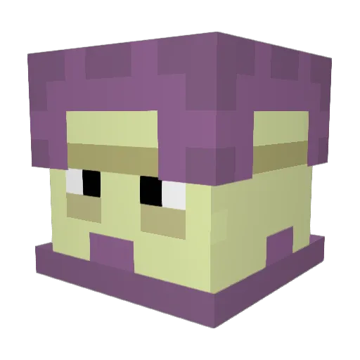 Tenecine Minecraft avatar head, 3D render