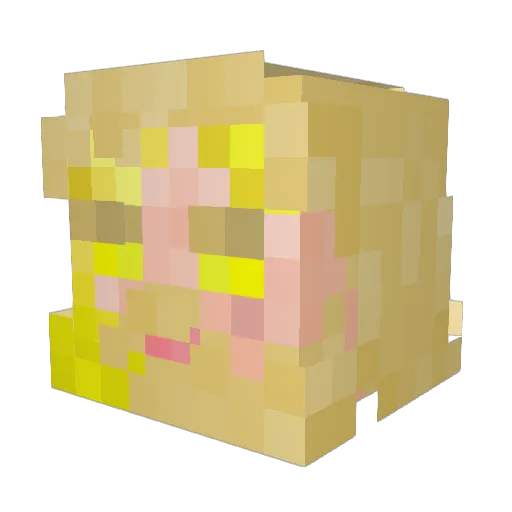 Tenedor_Ninja Minecraft avatar head, 3D render