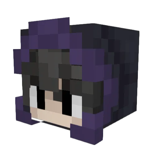 Teneiryx Minecraft avatar head, 3D render