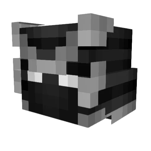 Tenerize Minecraft avatar head, 3D render