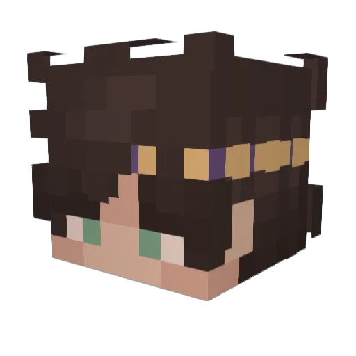 Tengen_UzuiLPB Minecraft avatar head, 3D render