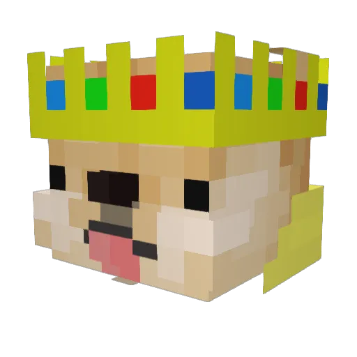 TengisKhan Minecraft avatar head, 3D render