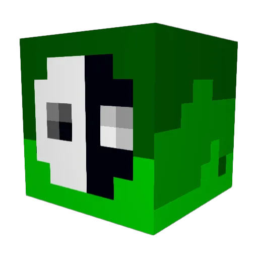Tengo_Wang Minecraft avatar head, 3D render