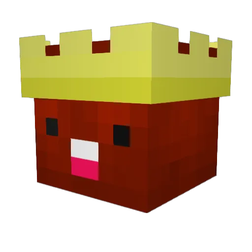 Tenivis Minecraft avatar head, 3D render