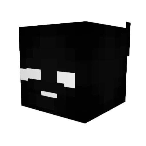 Tenix1 Minecraft avatar head, 3D render