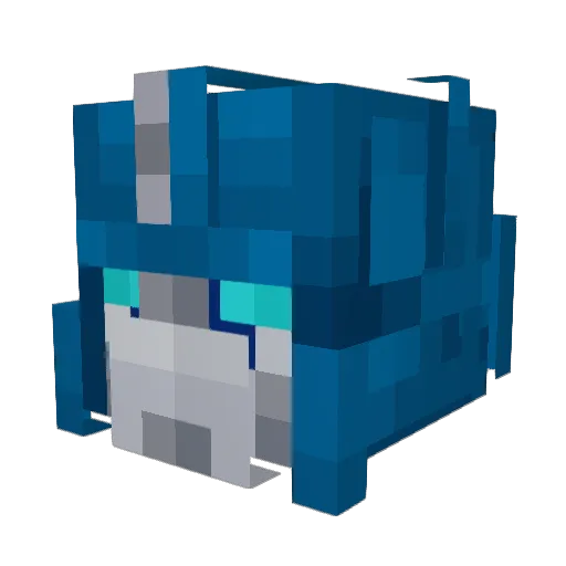 Tenjisaan Minecraft avatar head, 3D render