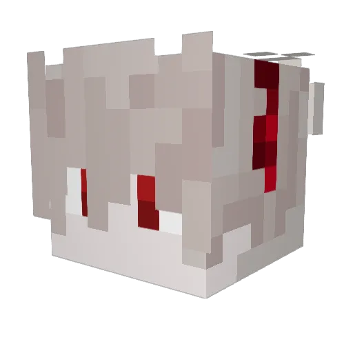 Tenkao Minecraft avatar head, 3D render