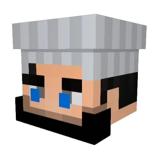 TennesseeWells Minecraft avatar head, 3D render