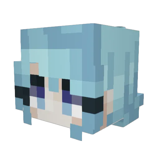 Tennessine16 Minecraft avatar head, 3D render
